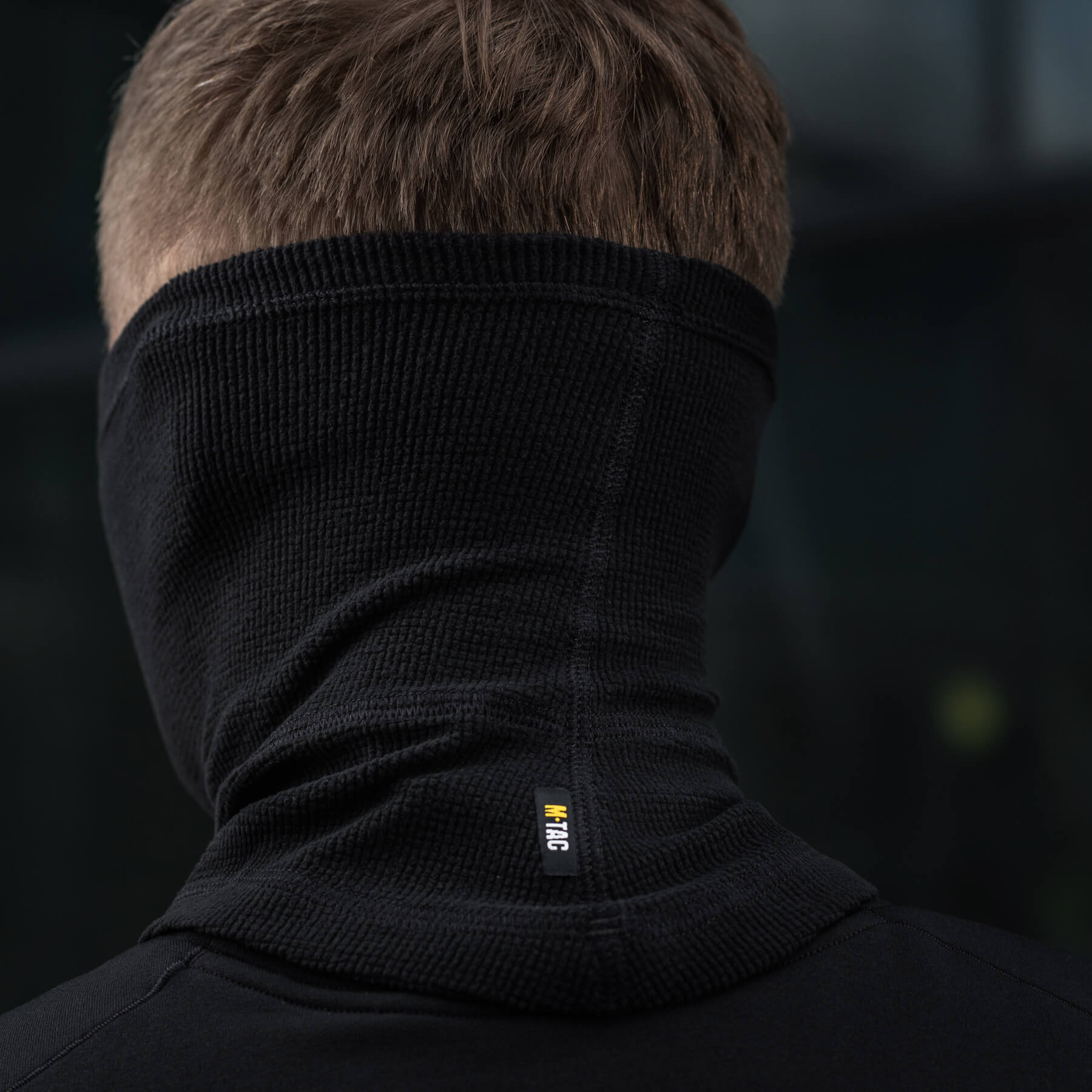 M-Tac шарф-труба довгий мікрофліс ріп-стоп Black