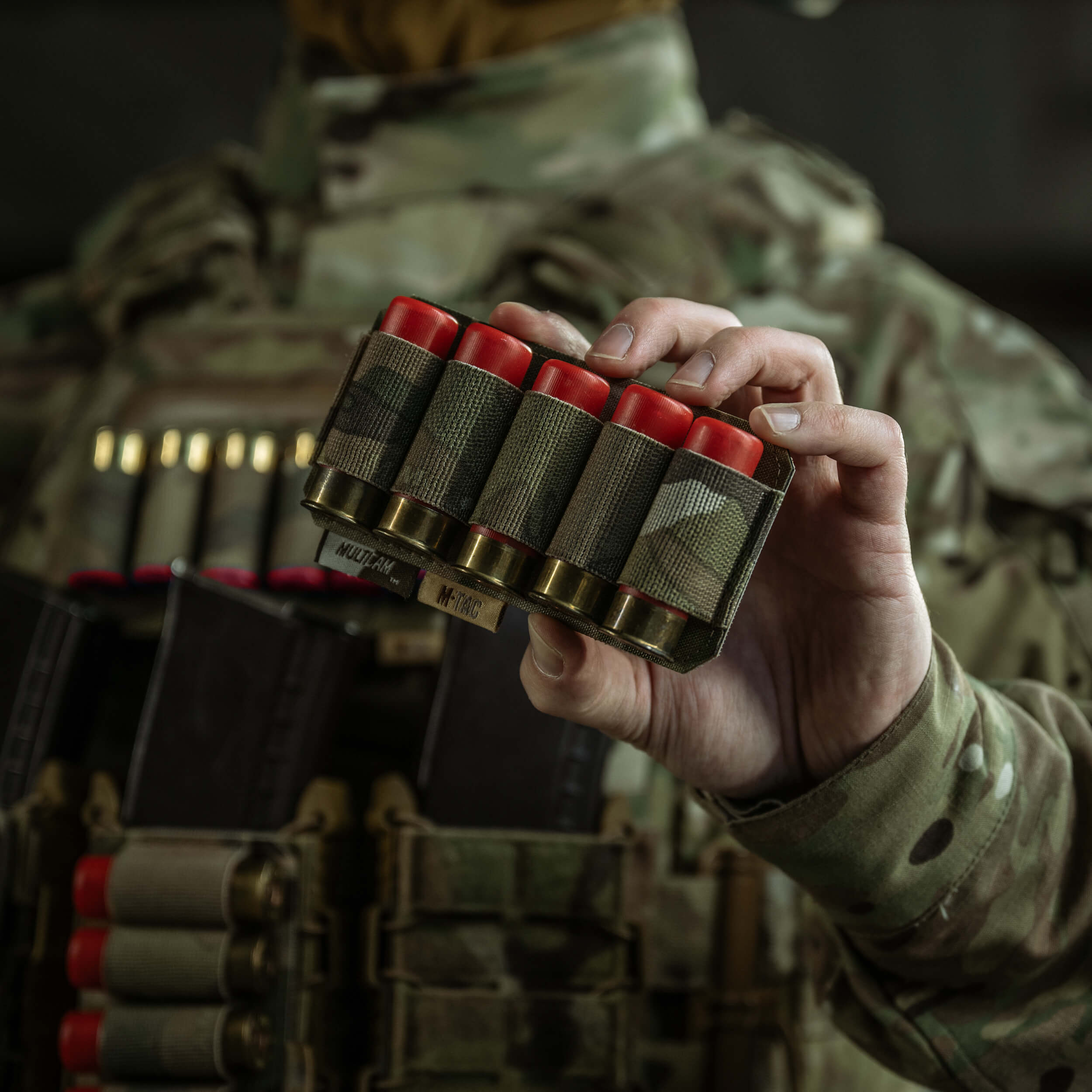 M-Tac Патронташ на липучці для набоїв 12 калібру Multicam