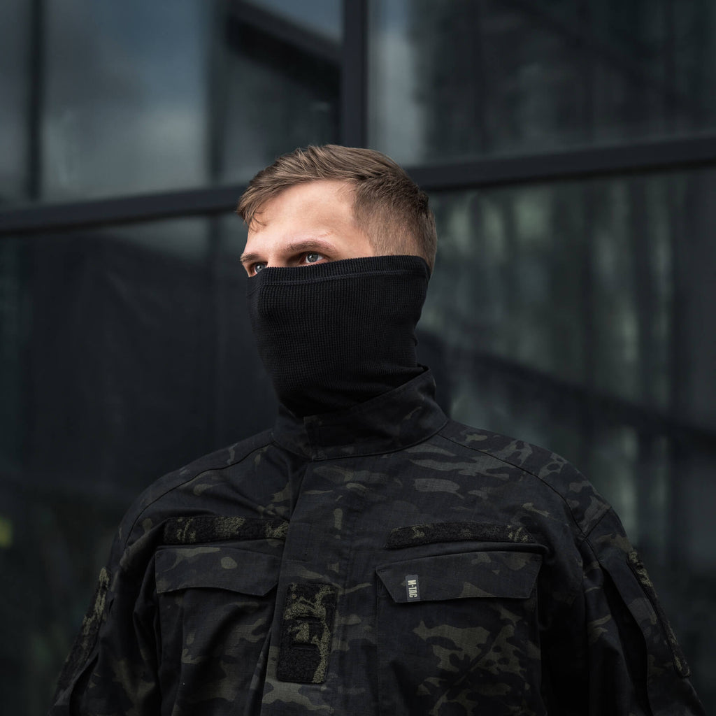 M-Tac шарф-труба анатомічний мікрофліс ріп-стоп Black ()