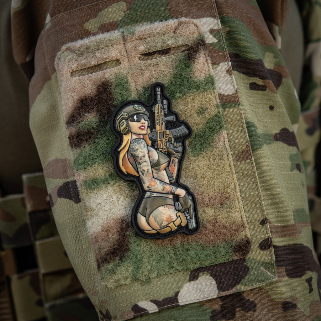M-Tac нашивка Tactical girl №4 PVC tatoo Якудза