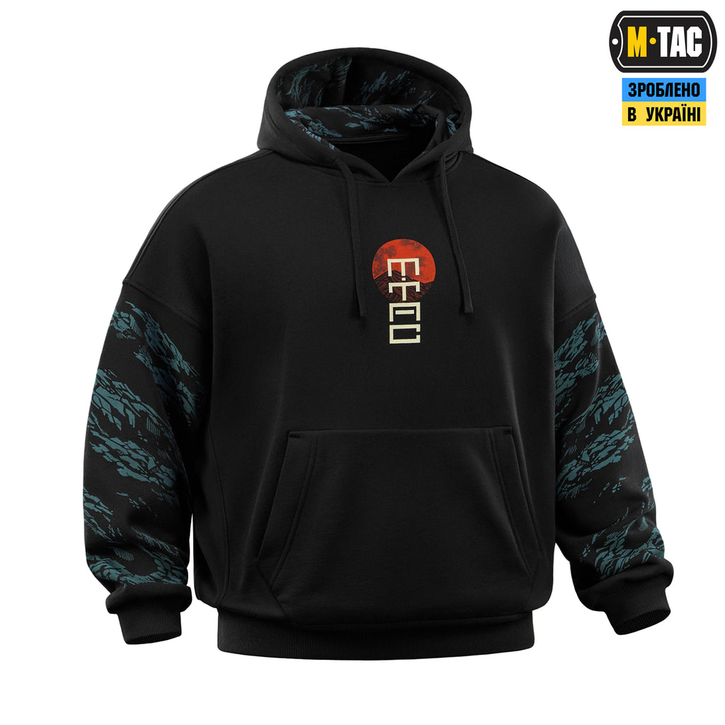 M-Tac кофта Hoodie Two samurai Oversize Cotton Hard Black