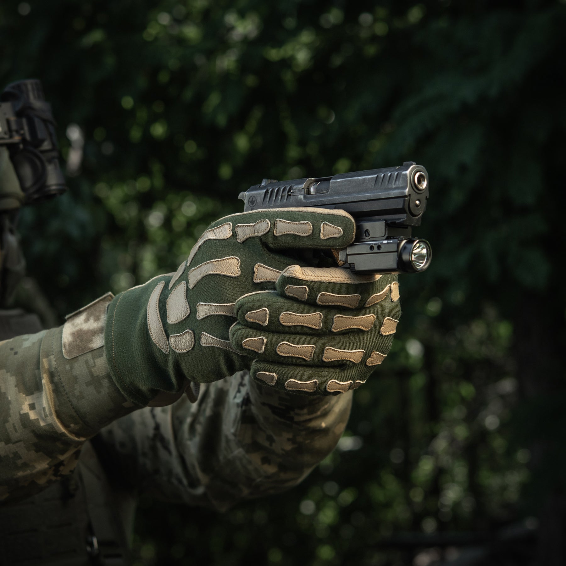 M-Tac рукавички Skeleton Olive/Coyote
