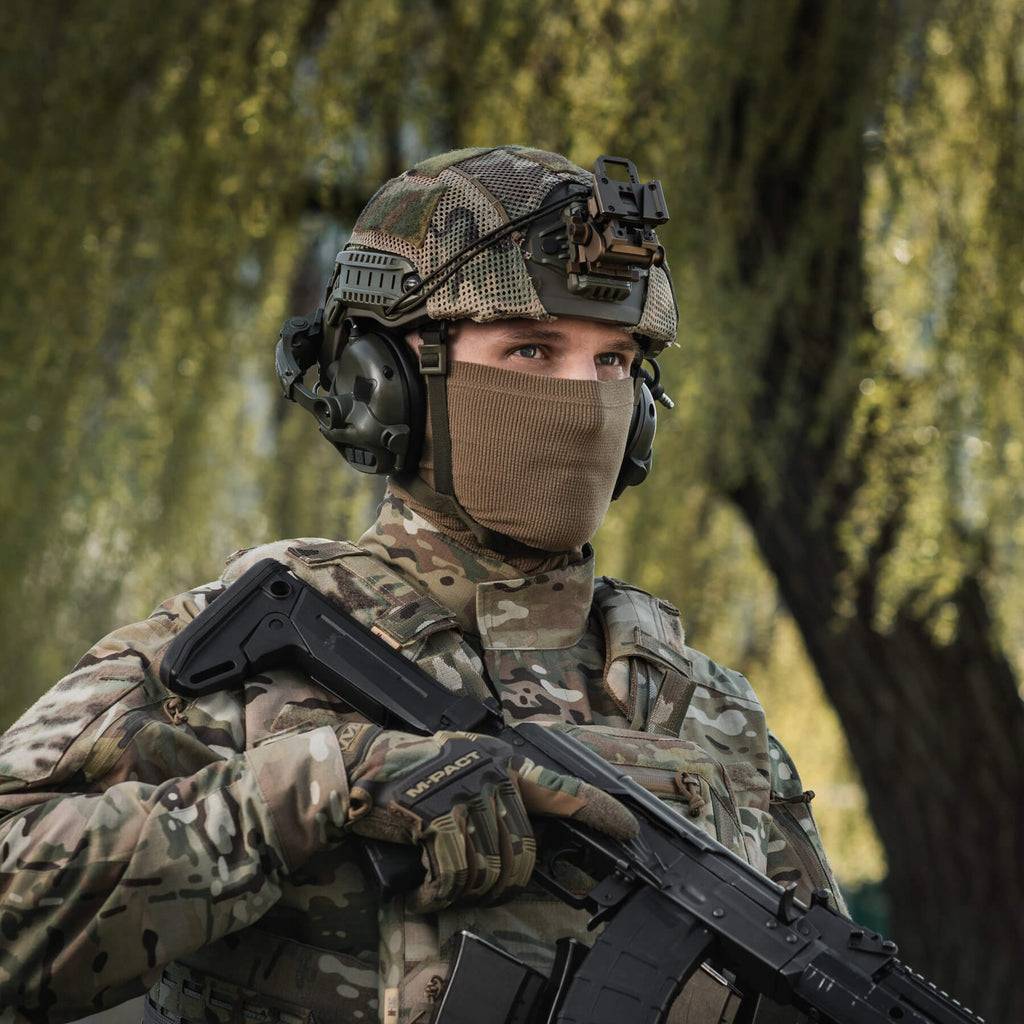 M-Tac шарф-труба довгий мікрофліс ріп-стоп Tan