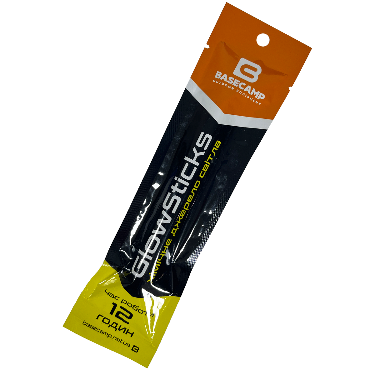 Хімічне джерело світла BaseCamp GlowSticks, Yellow