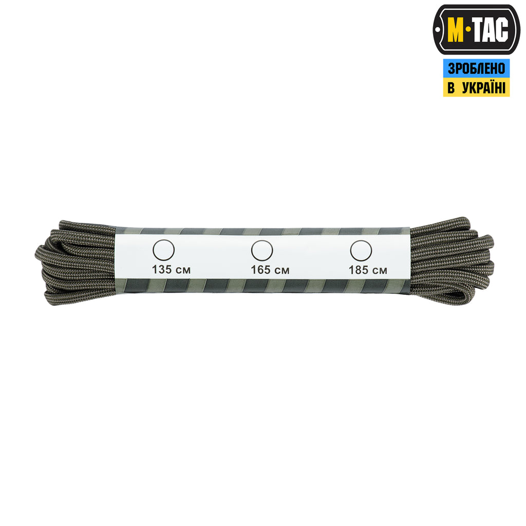 M-Tac шнурки паракорд OD Green Stripes тип.3 (135 СМ)