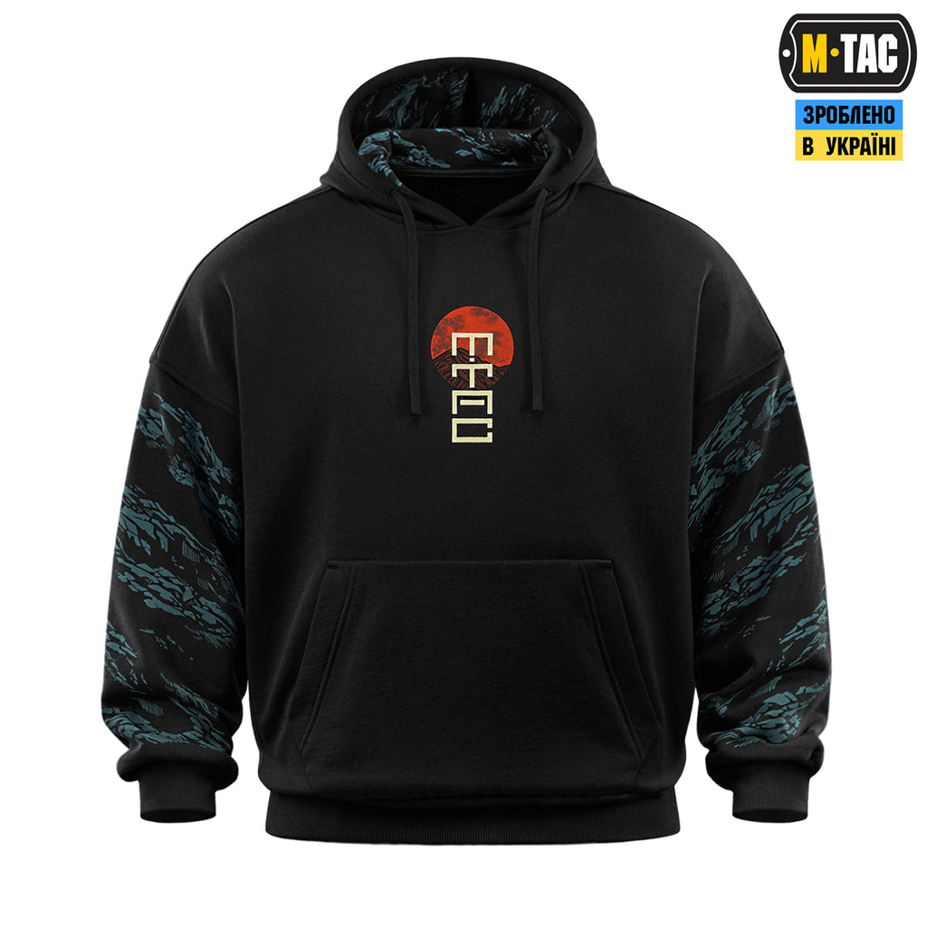 M-Tac кофта Hoodie Two samurai Oversize Cotton Hard Black
