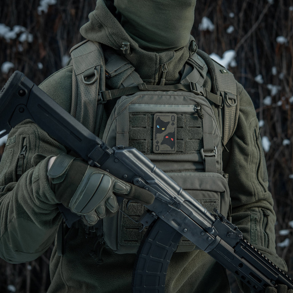 M-Tac нашивка Queen of spades Green/Black