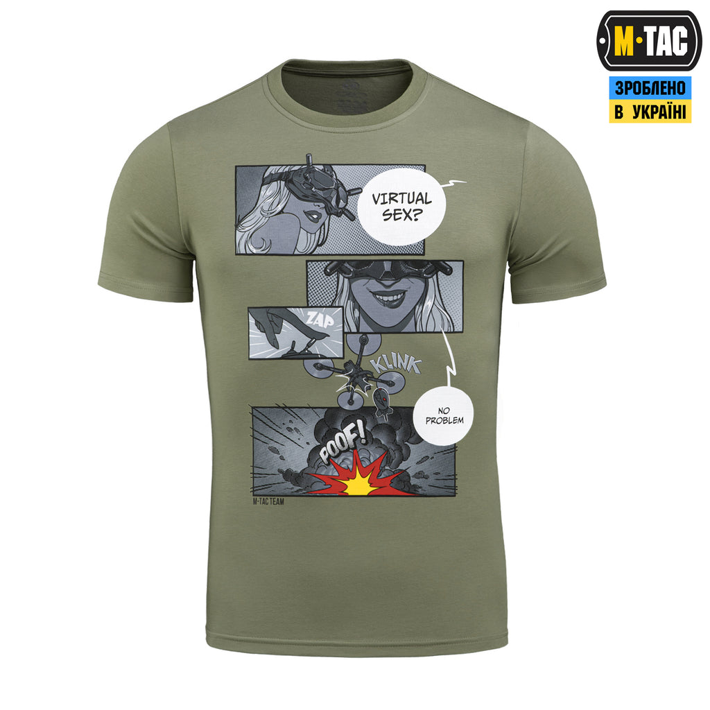 M-Tac футболка Comics Drone Girl Light Olive