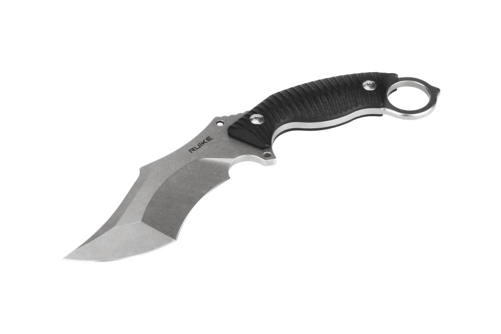 Ніж фіксований мисливський Ruike F181-B, (11.5 см) 14C28N / G10 чорний