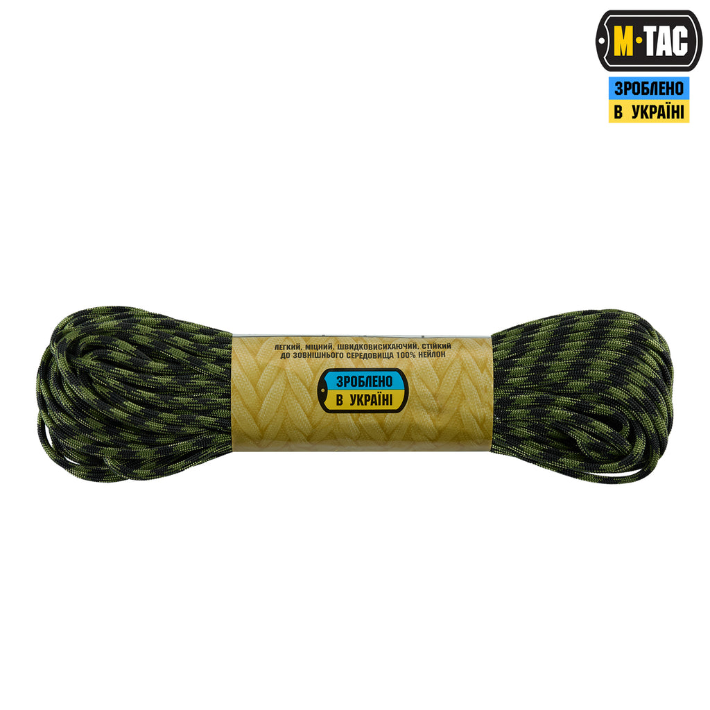 M-Tac паракорд 550 type III Black & Army Green 30м