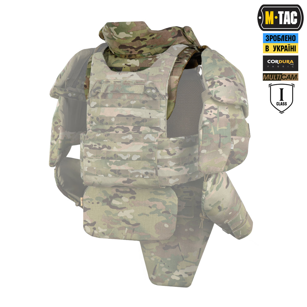 M-Tac Горжет сумісний з активними навушниками 1 клас захисту Elite Multicam