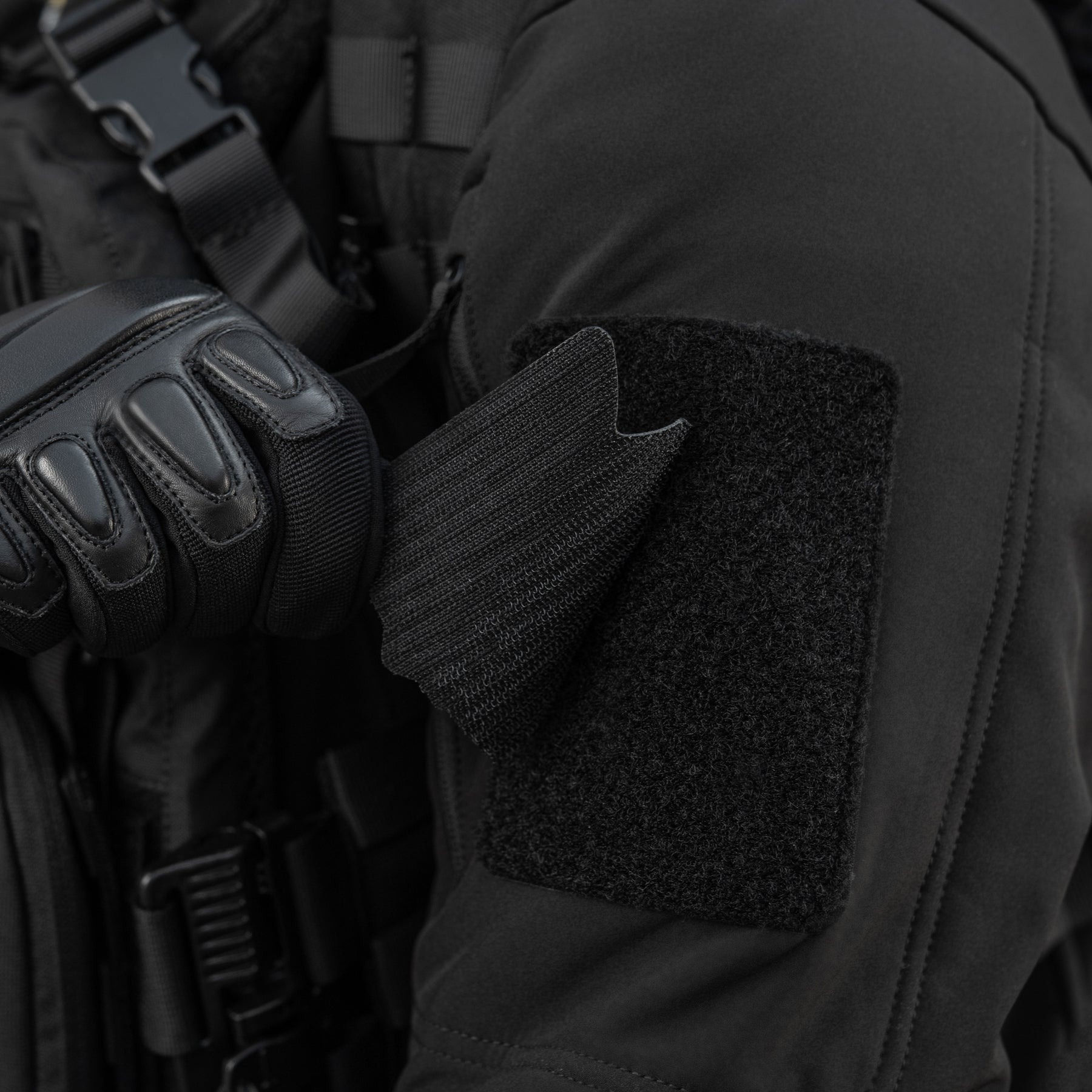 M-Tac нашивка Тризуб UA-Wing (вишивка) Black