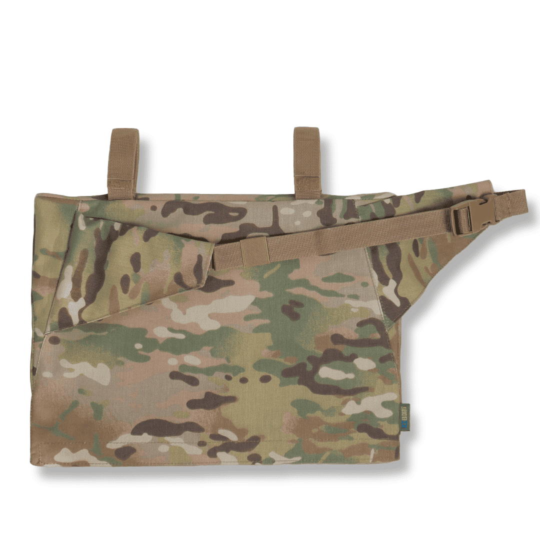 Каремат-сидушка Kiborg з балістичним пакетом 1 клас захисту Militex 20mm Cordura Multicam