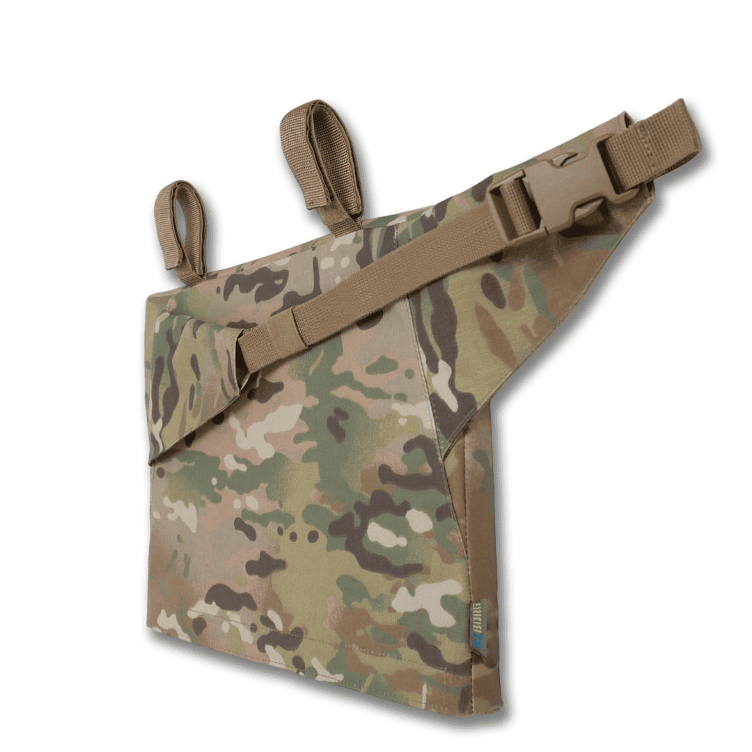 Каремат-сидушка Kiborg з балістичним пакетом 1 клас захисту Militex 20mm Cordura Multicam