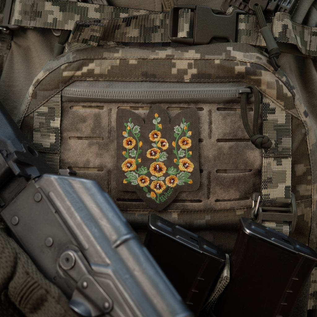 M-Tac нашивка Тризуб Мальви (вишивка) Ranger Green