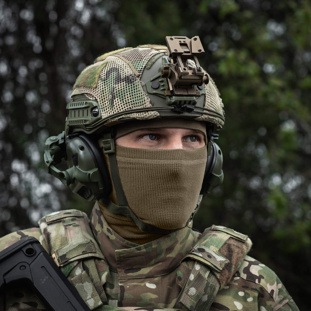 M-Tac шапка-підшоломник мікрофліс ріп-стоп Tan
