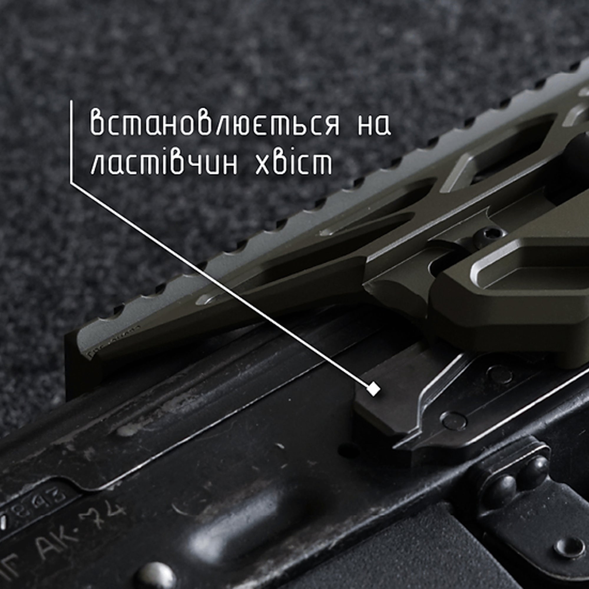 Крук RIS боковий кронштейн швидкозємний для АКМ/АК-74