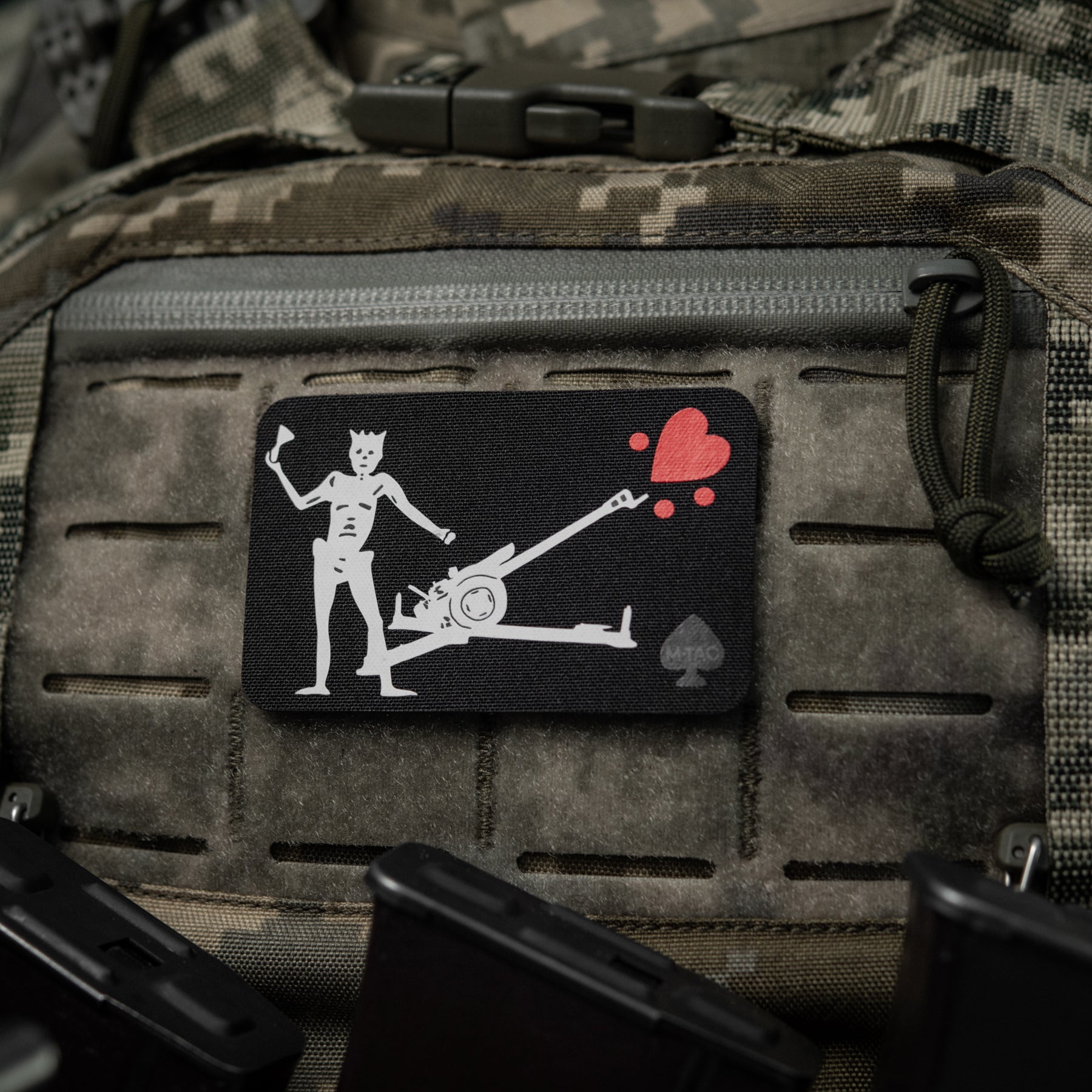 M-Tac нашивка прапор Чорна Борода Д-30 Black