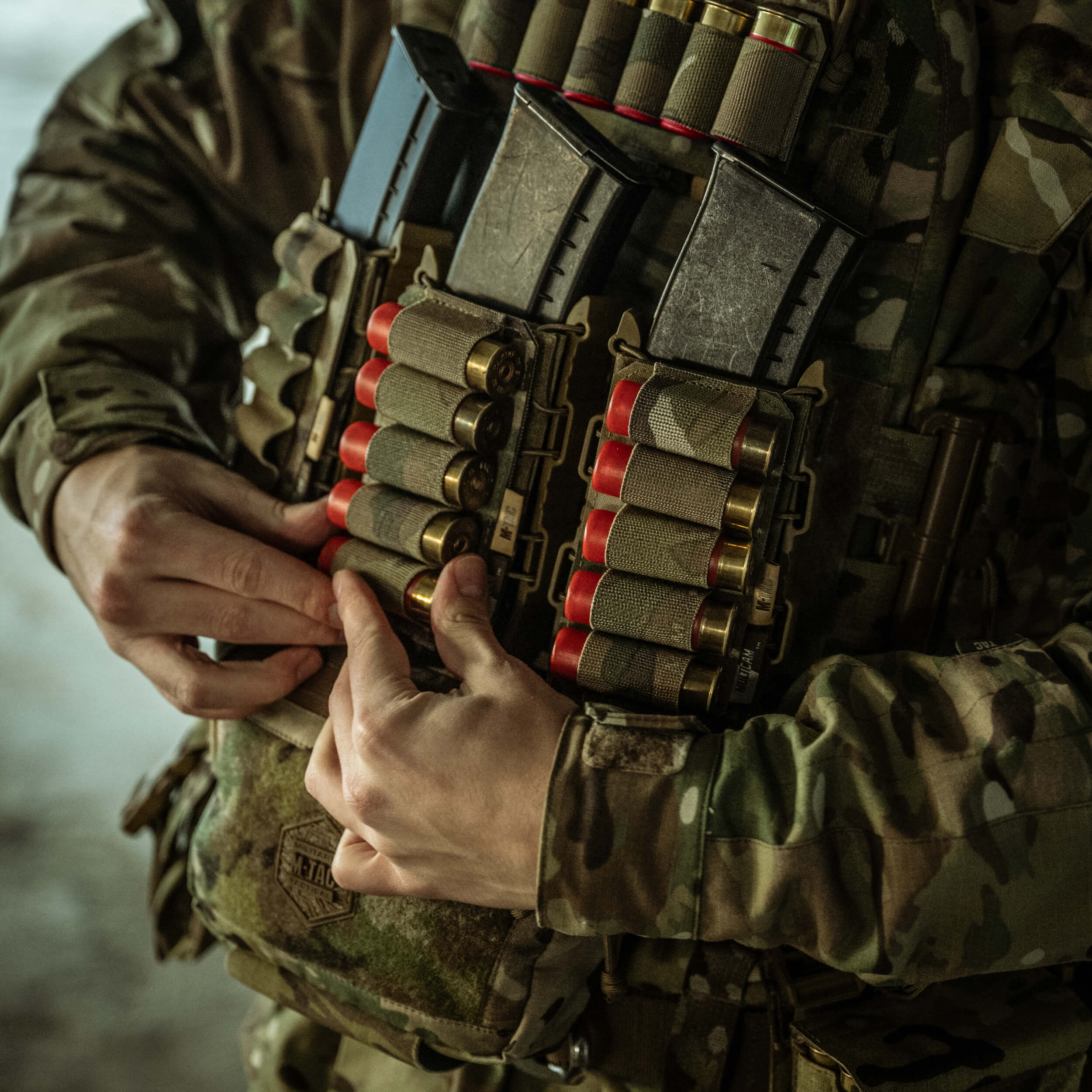 M-Tac Патронташ на липучці для набоїв 12 калібру Multicam