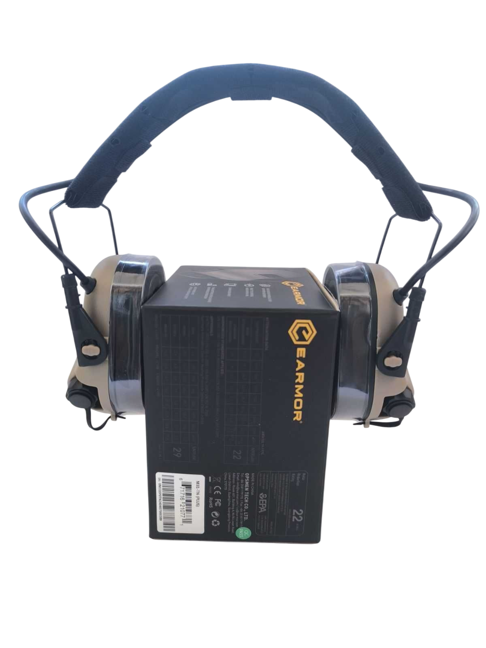 Тактичні навушники EARMOR M31 PLUS Койот