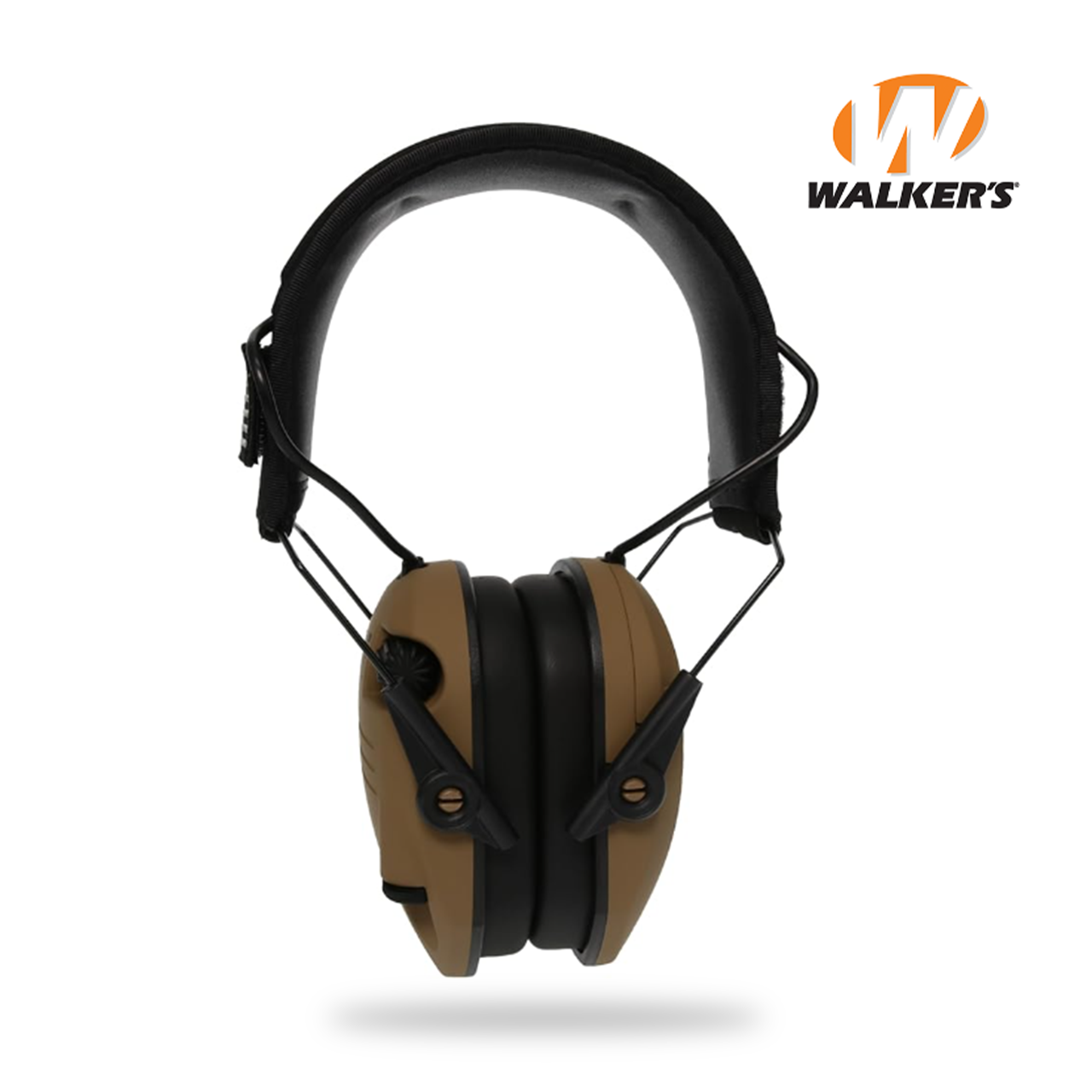 Активні шумоподавляючі навушники Walker's Razor Slim Original з патчами Коричневі