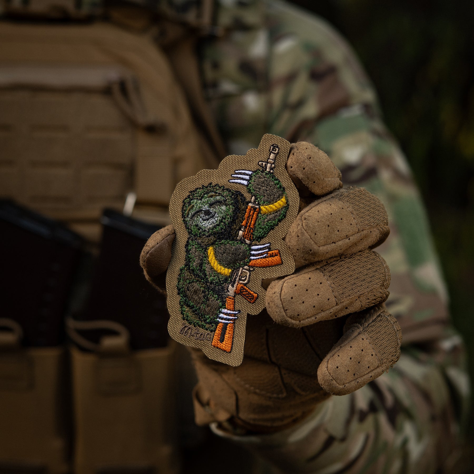 M-Tac нашивка Лінивець (вишивка) Coyote