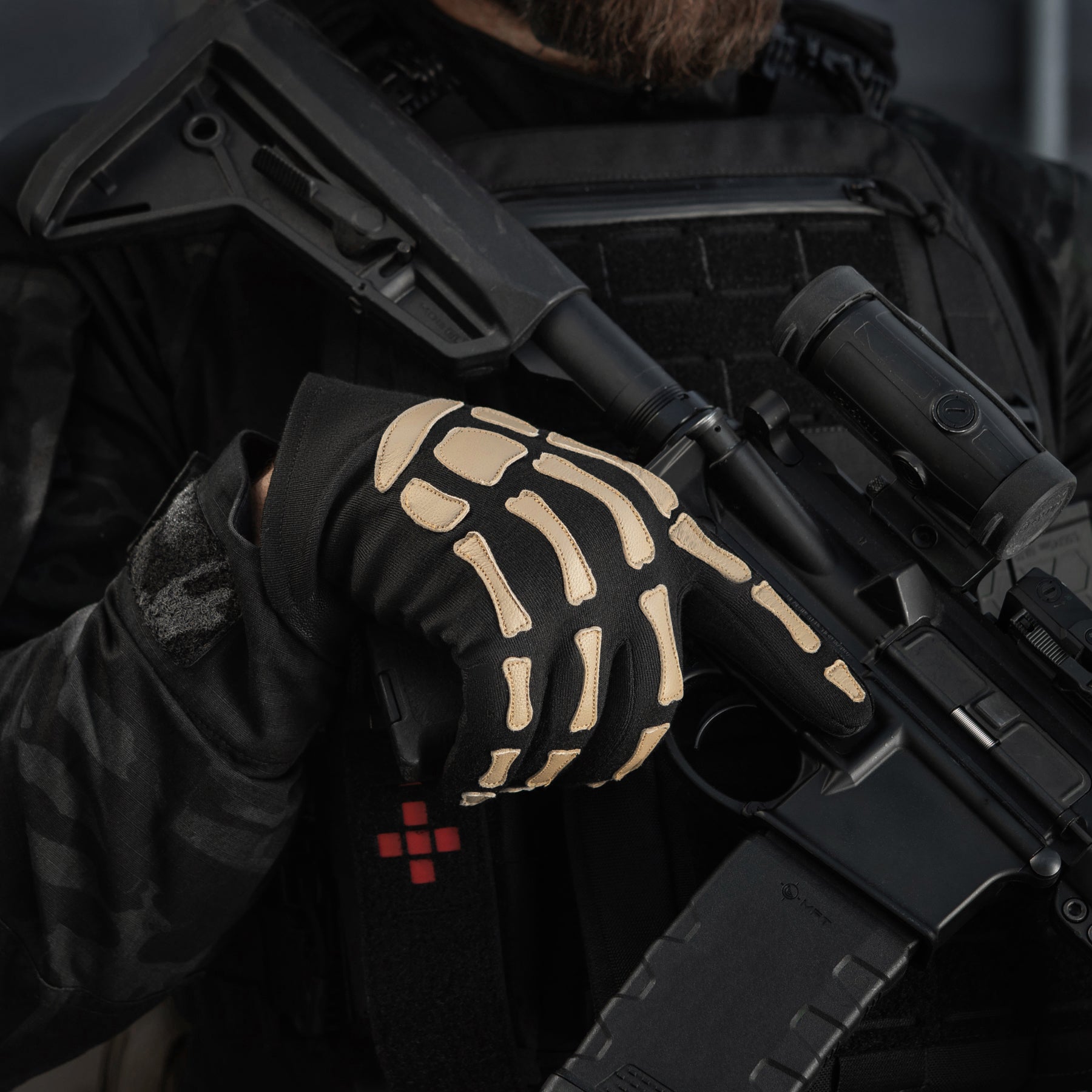 M-Tac рукавички Skeleton Black/Coyote