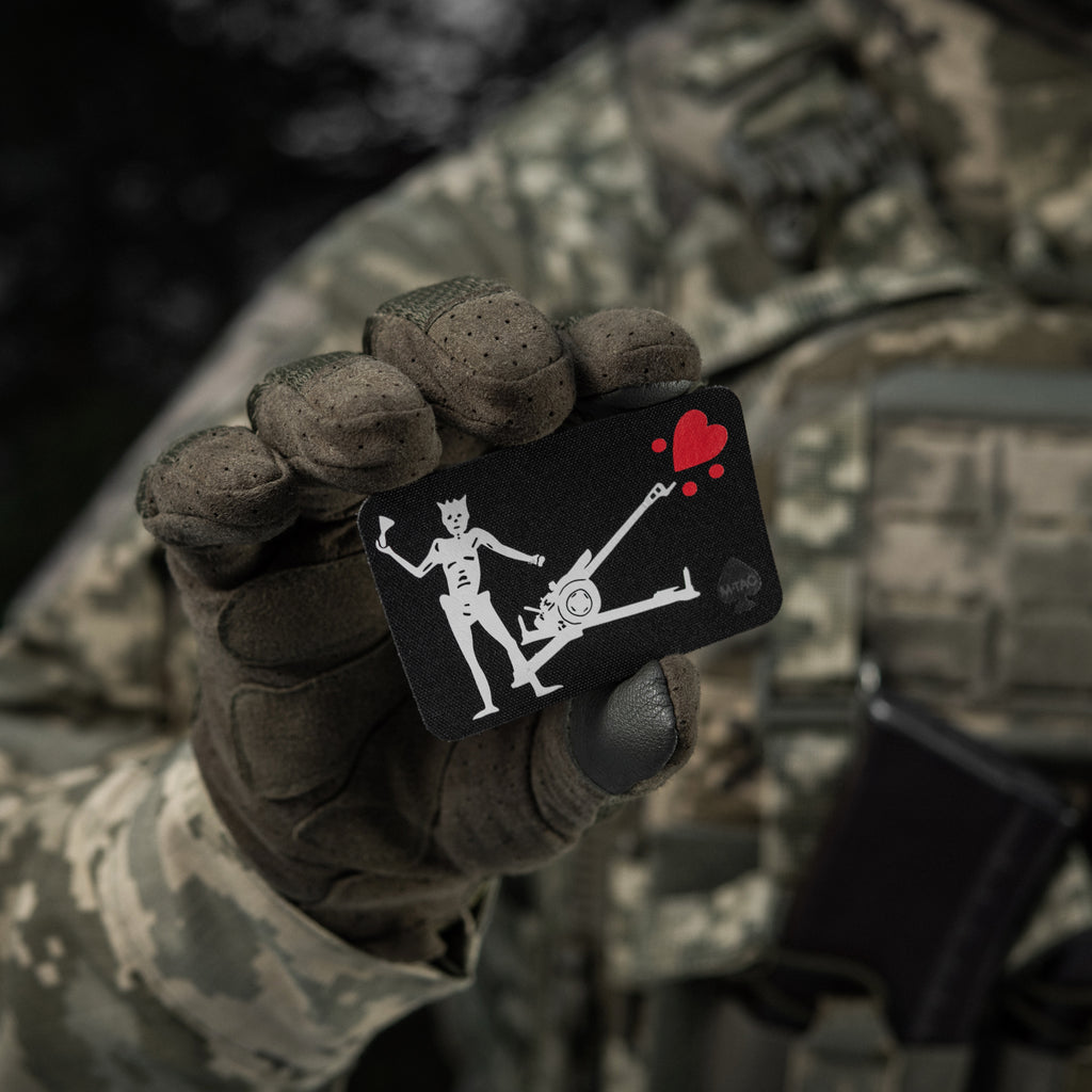 M-Tac нашивка прапор Чорна Борода Д-30 Black