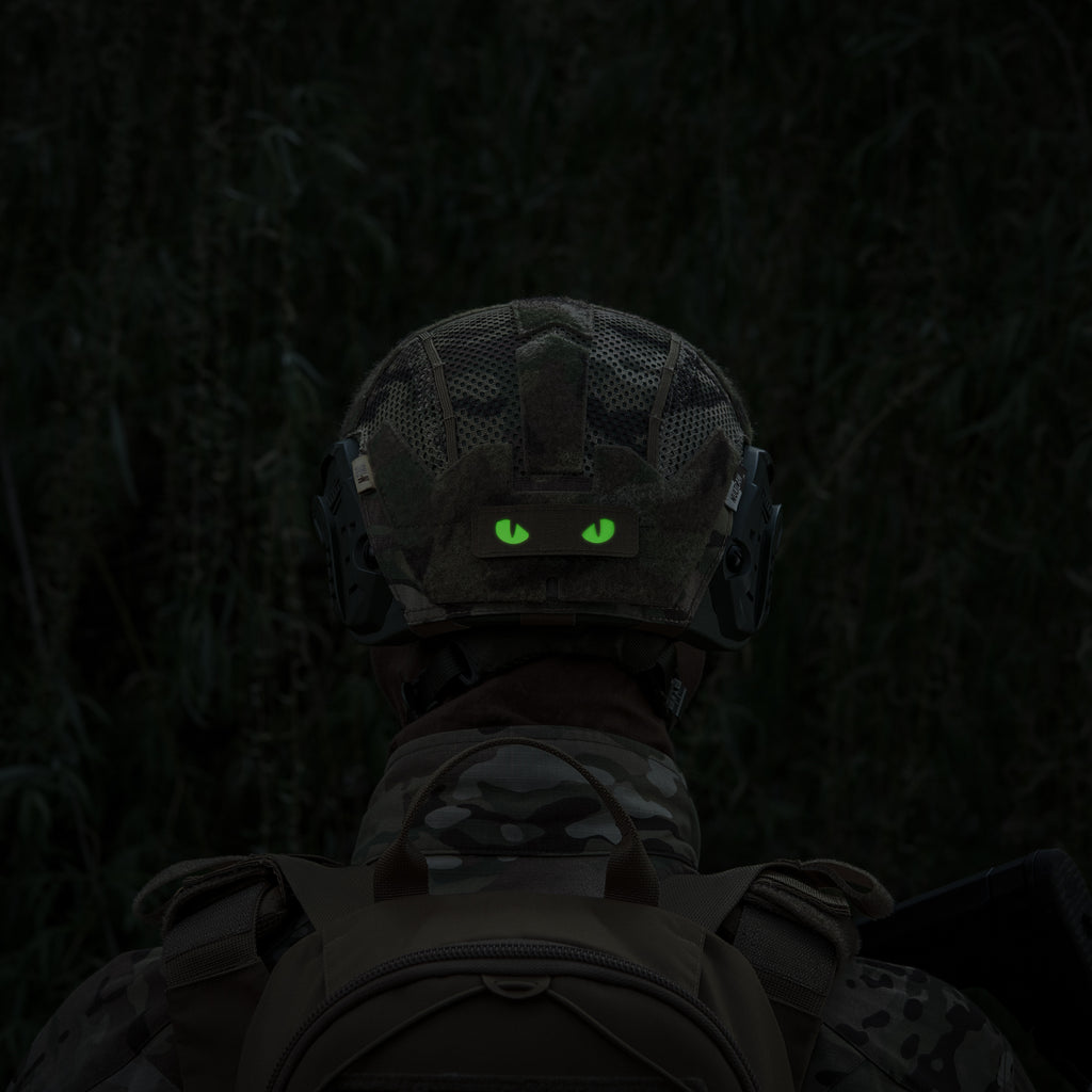 M-Tac нашивка Cat Eyes Laser Cut Coyote/Green/GID