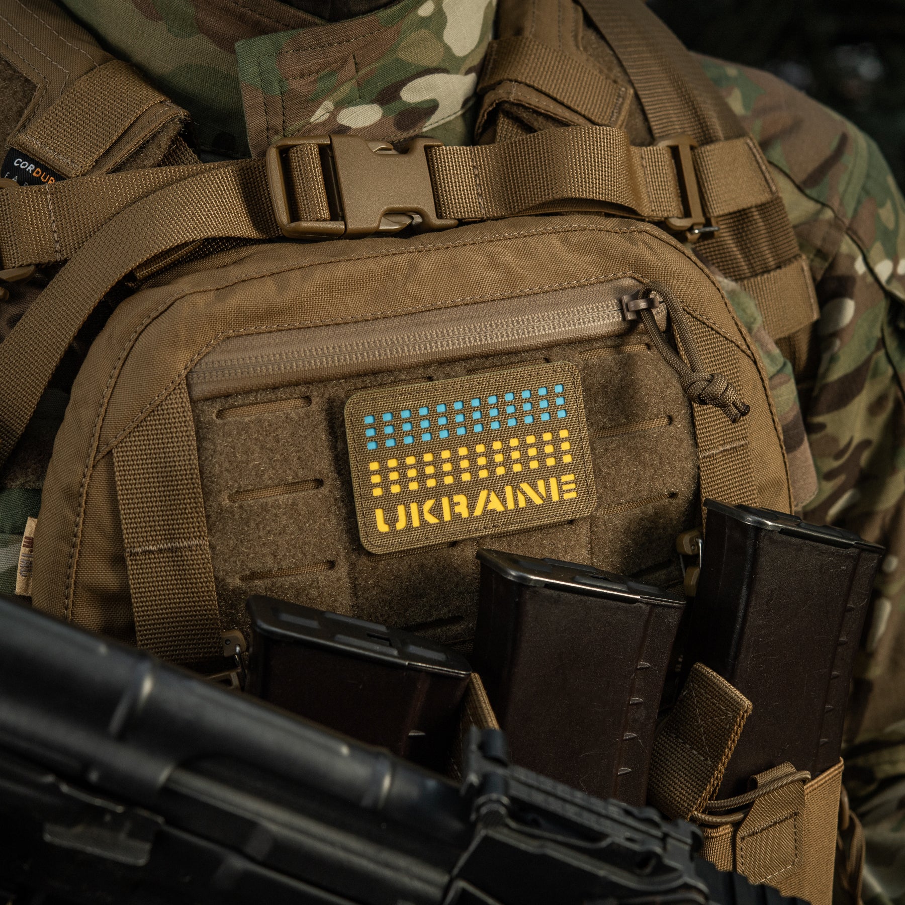 M-Tac нашивка Ukraine Laser Cut Coyote/Yellow/Blue/GID