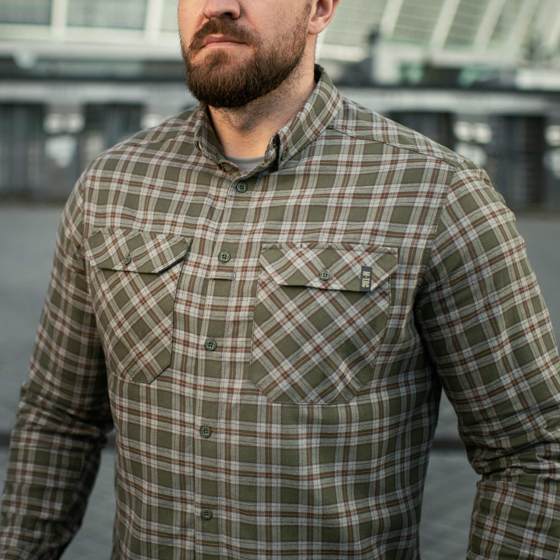 M-Tac сорочка Lumberjack Cotton Shirt Olive/Grey