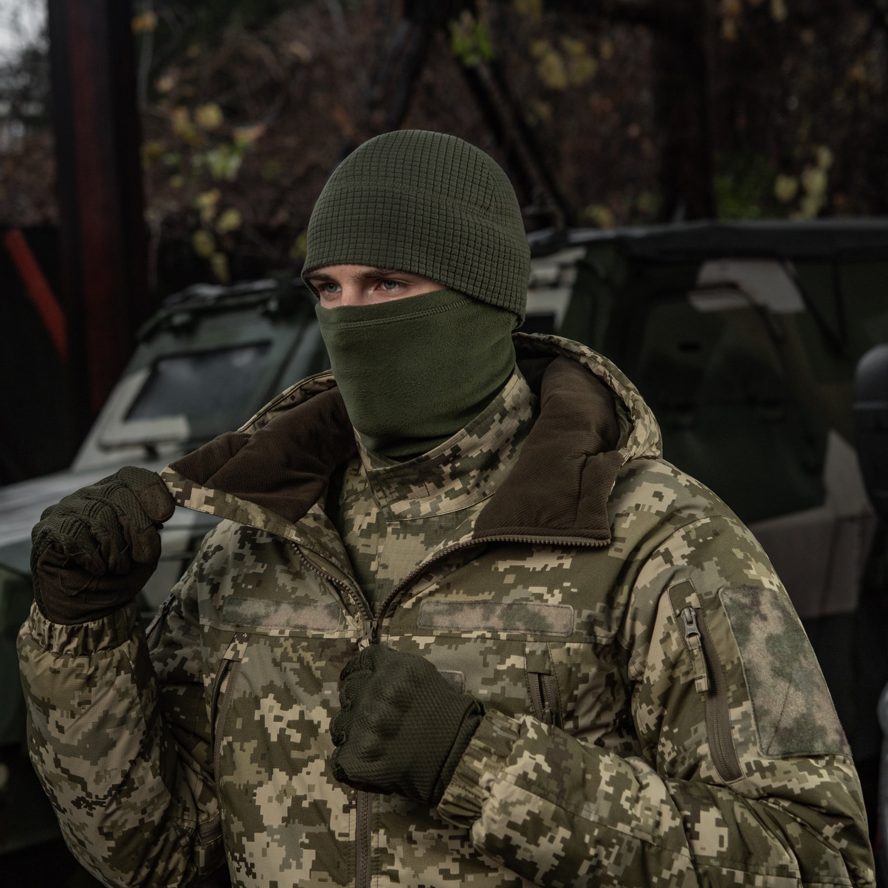 M-Tac шапка-підшоломник фліс ріп-стоп Army Olive