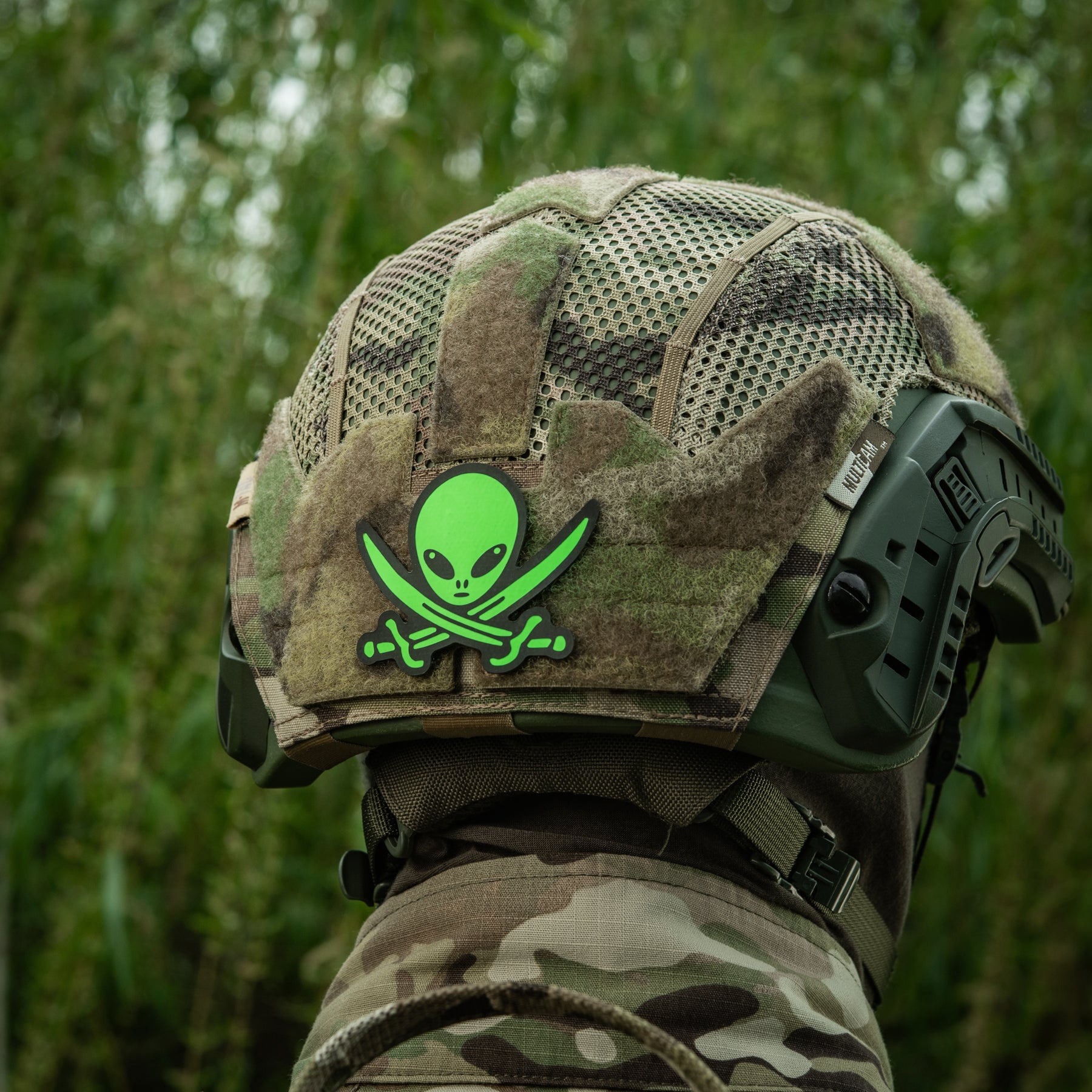 M-Tac нашивка НЛО оператор GID Black/Green