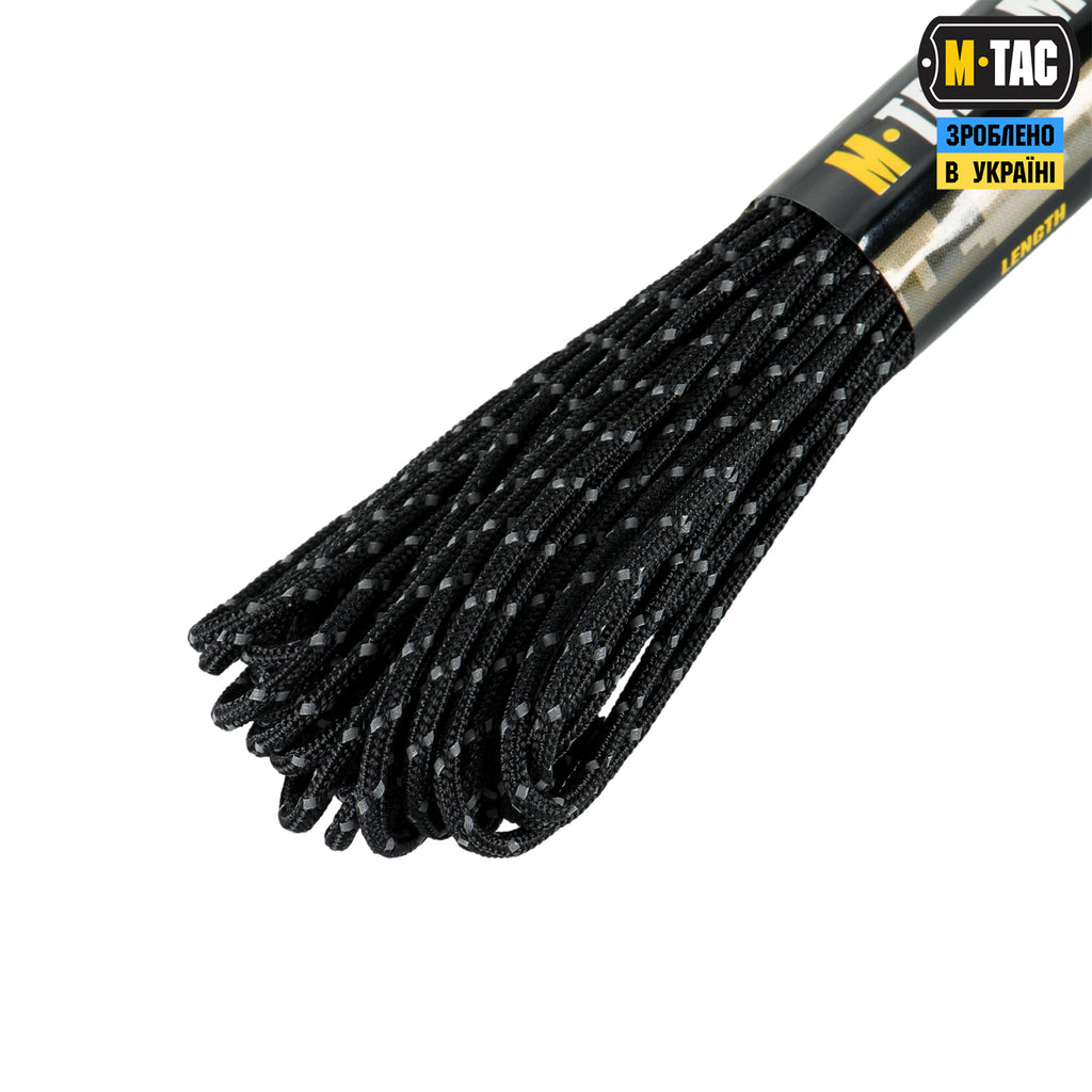 M-Tac паракорд Minicord Mil-Spec 15m Black Reflective