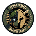 ПВХ патч «ARMOR CHANGES» олива