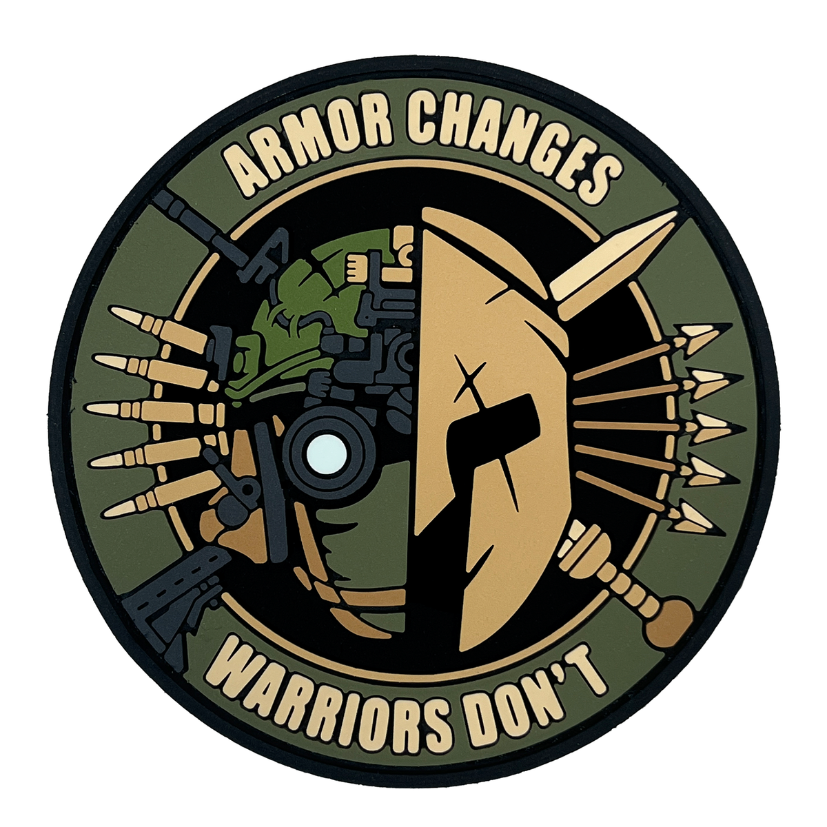ПВХ патч «ARMOR CHANGES» олива