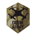 Патч LC Dron Army Multicam/Чорний