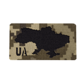 Патч/Липучка Camotec UA Піксель/Чорний