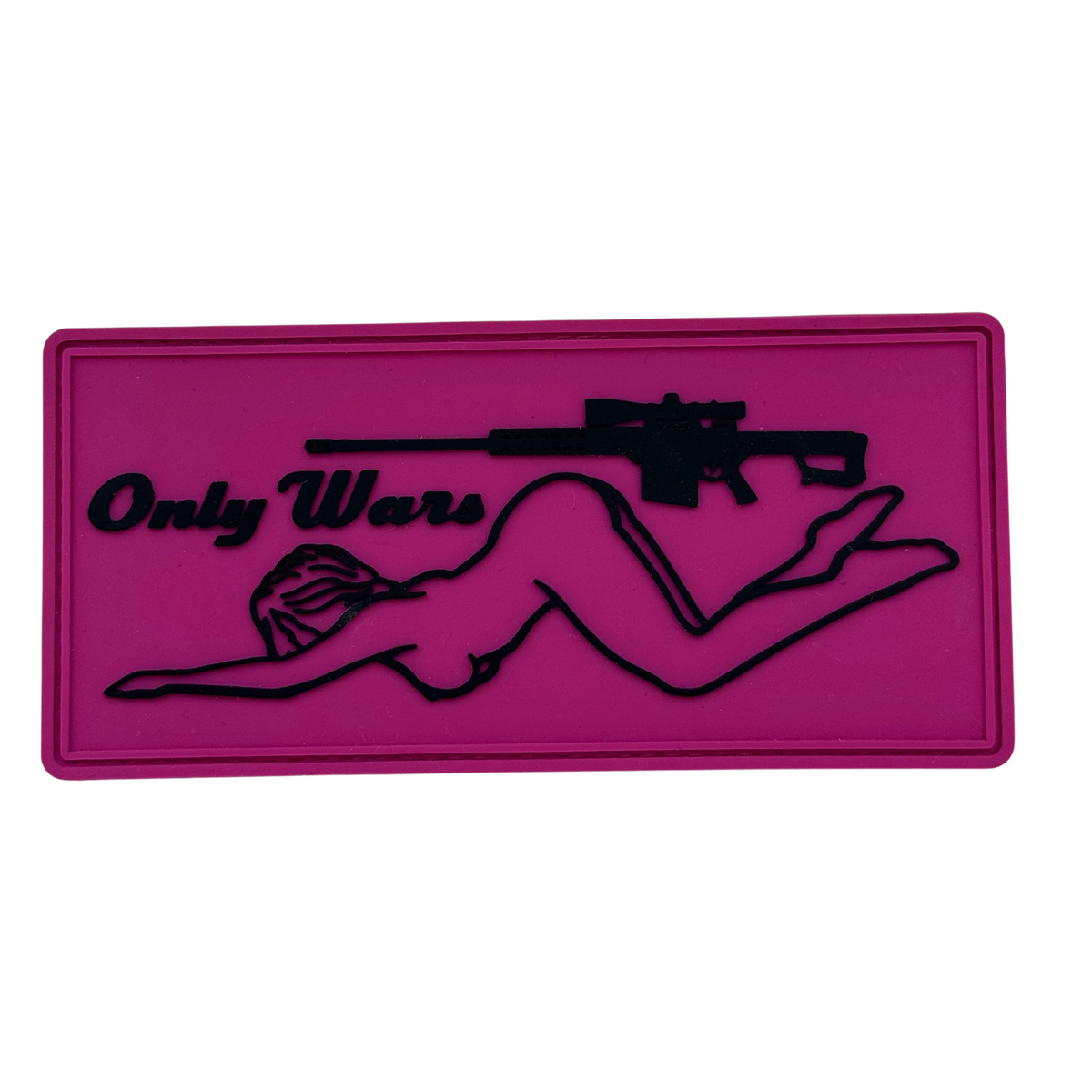 ПВХ патч «ONLYWARS GIRL» рожевий