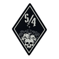 ПВХ патч ромб «DIZASTER S/4» чорно-білий