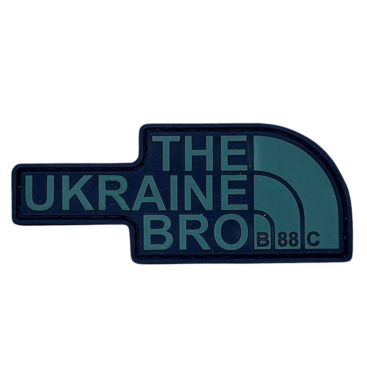 ПВХ патч "THE UKRAINE BRO" (THE UB) зелений