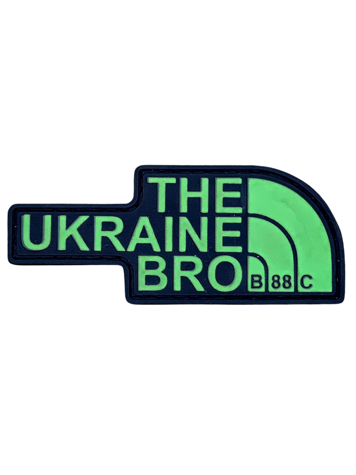 ПВХ патч "THE UKRAINE BRO" (THE UB) світлонакопичувальний