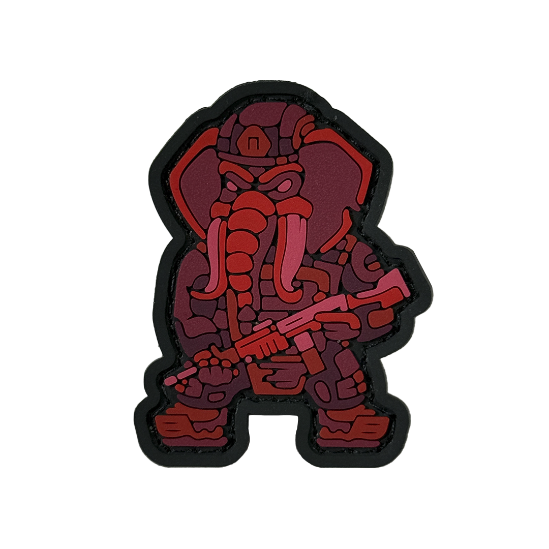 ПВХ патч СЛОН FM "MINI" Red