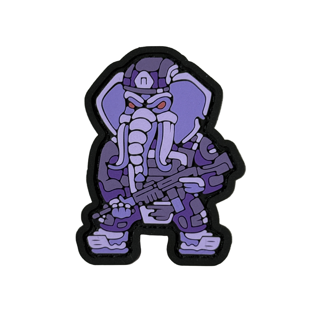 ПВХ патч СЛОН FM "MINI" Purple