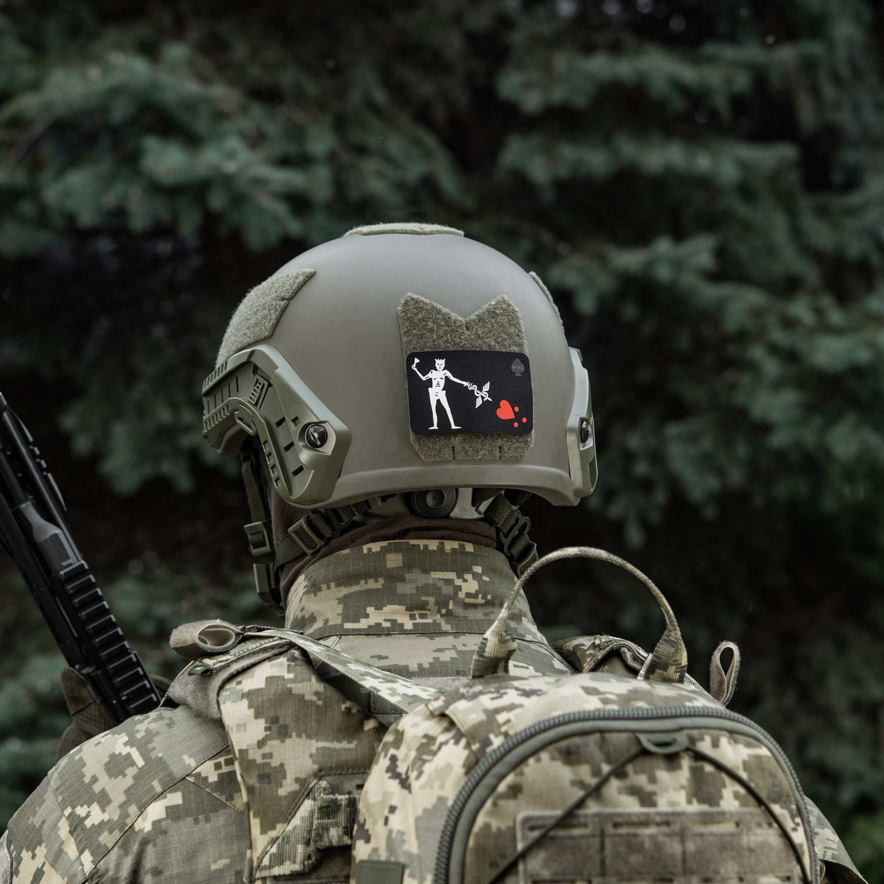 M-Tac нашивка прапор Чорна Борода Медик Black