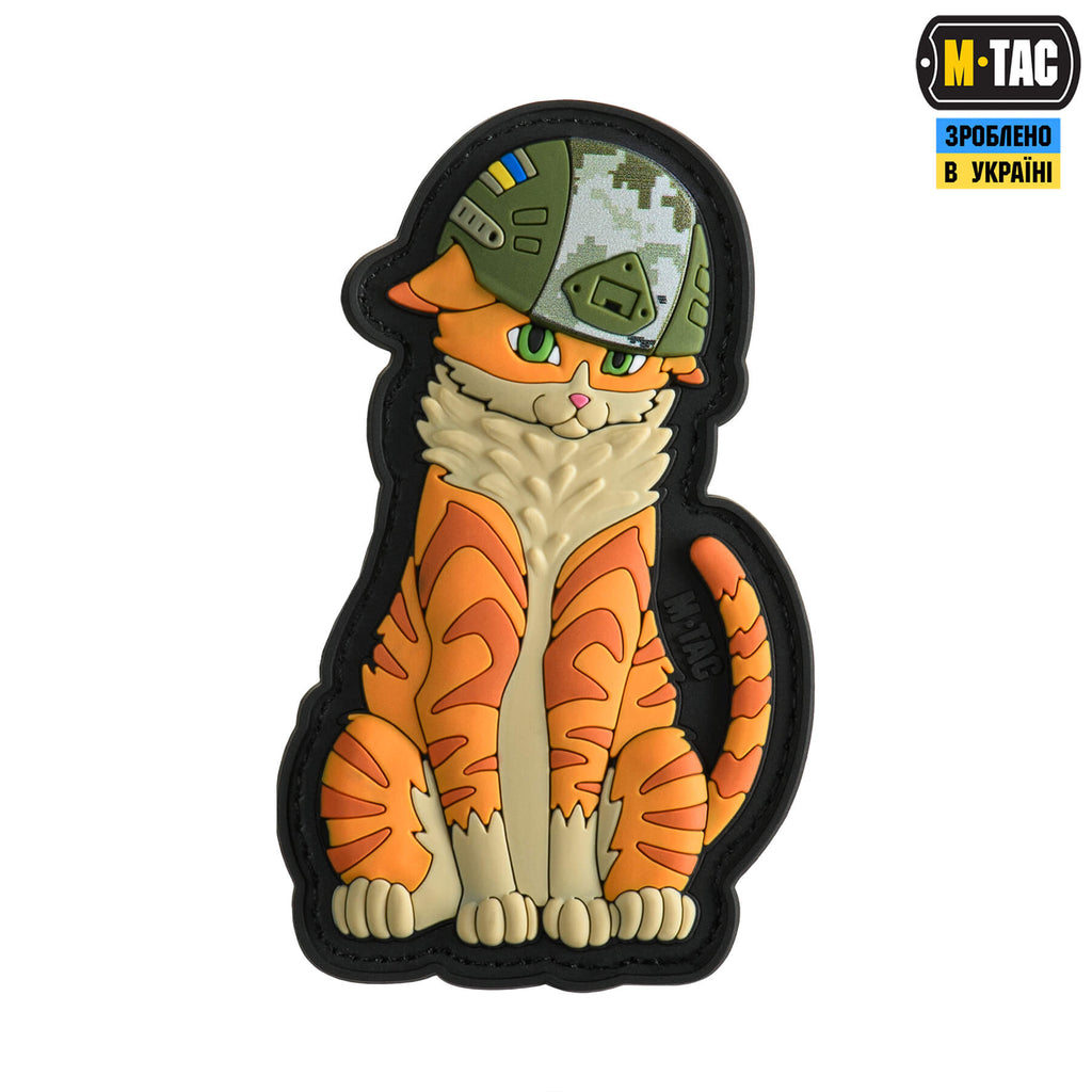 M-Tac нашивка Orange Cat PVC Black