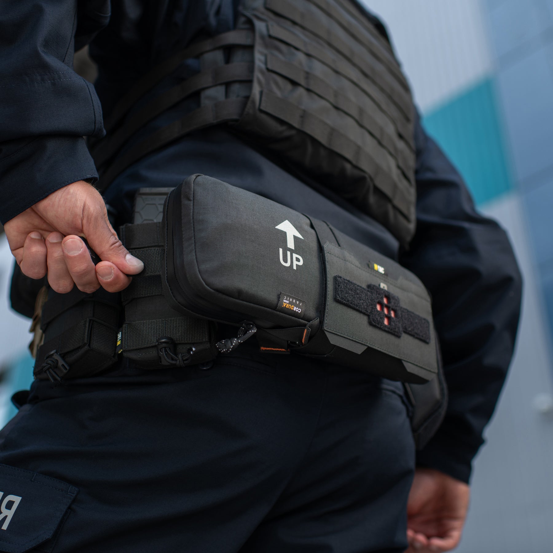 M-Tac підсумок медичний горизонтальний Large Elite Black