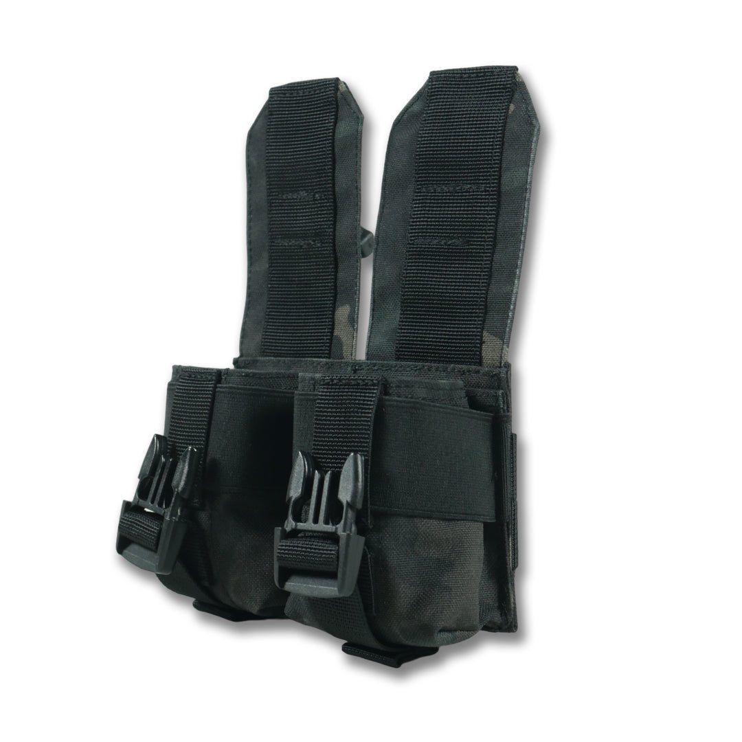 Підсумок під 2 гранати Kiborg GU Double Mag Pouch (Чорний мультикам)