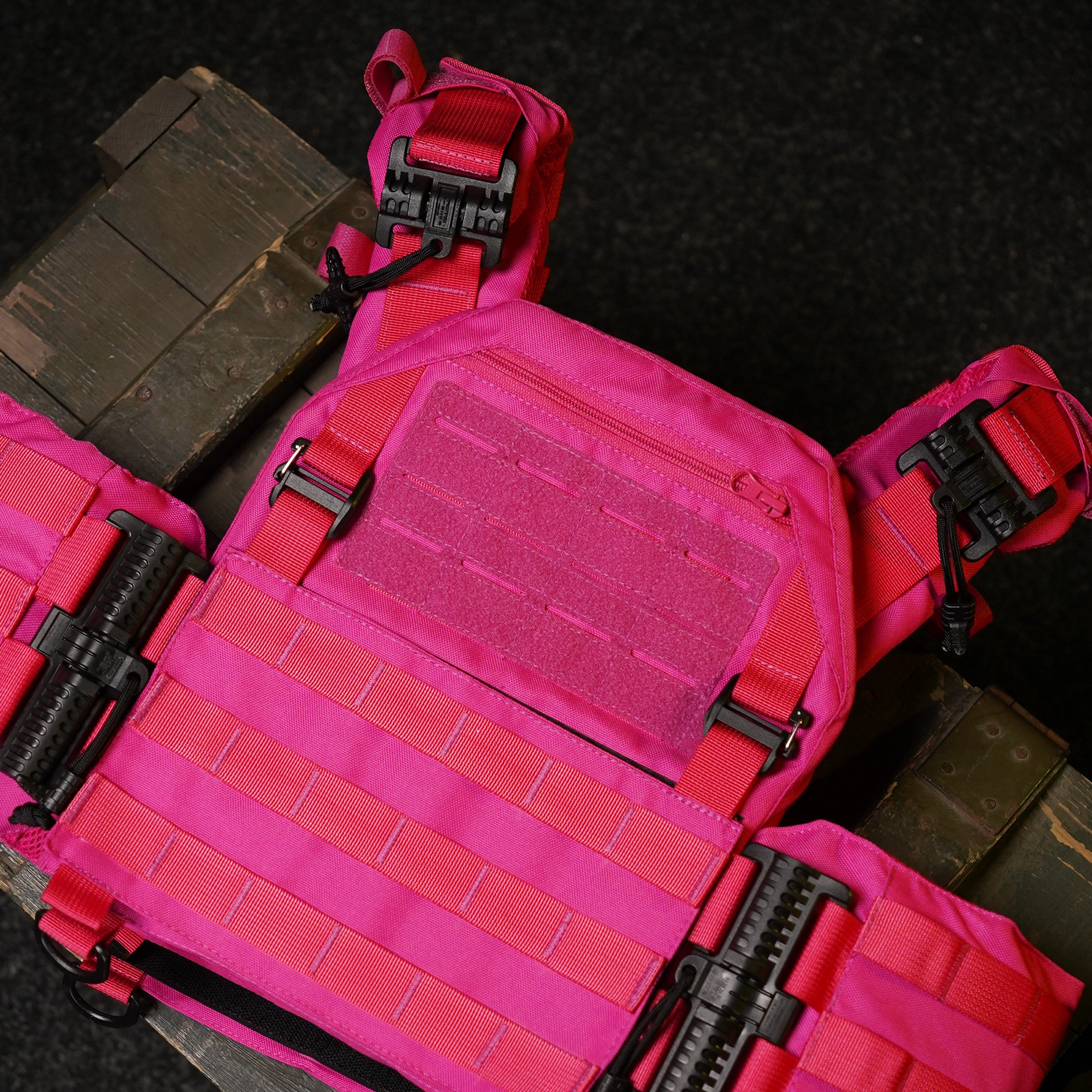Плитоноска Kiborg GU Gen.2 рожева з системою MOLLE, бронежилет під плити