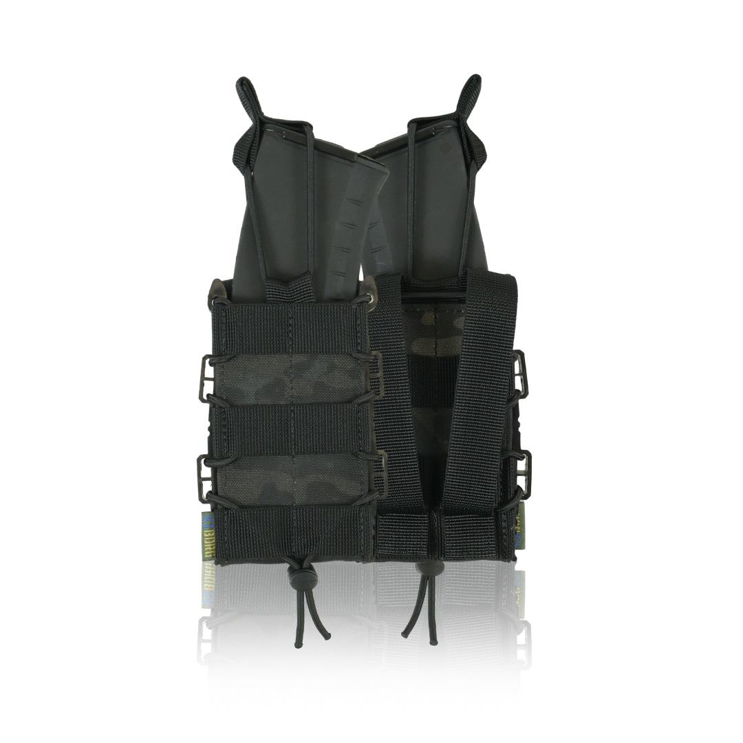 Посилений підсумок Kiborg GU Single Mag Pouch Чорний мультикам